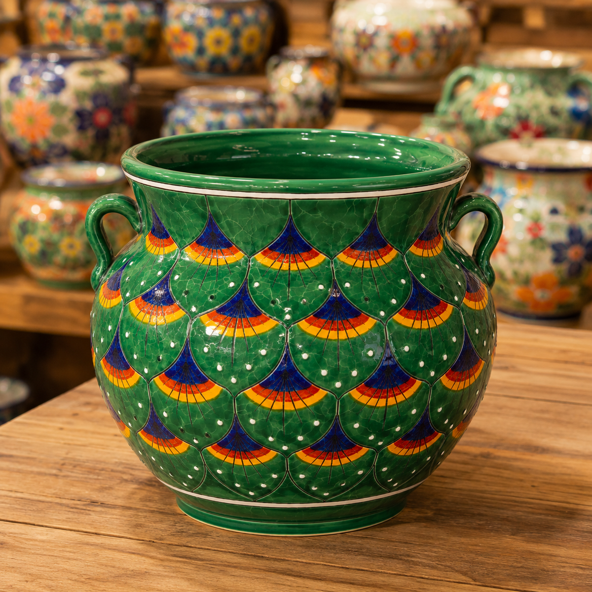 Ceramic Planter Pot with Handles