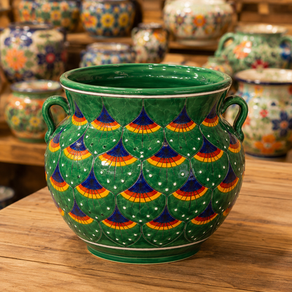 Ceramic Planter Pot with Handles